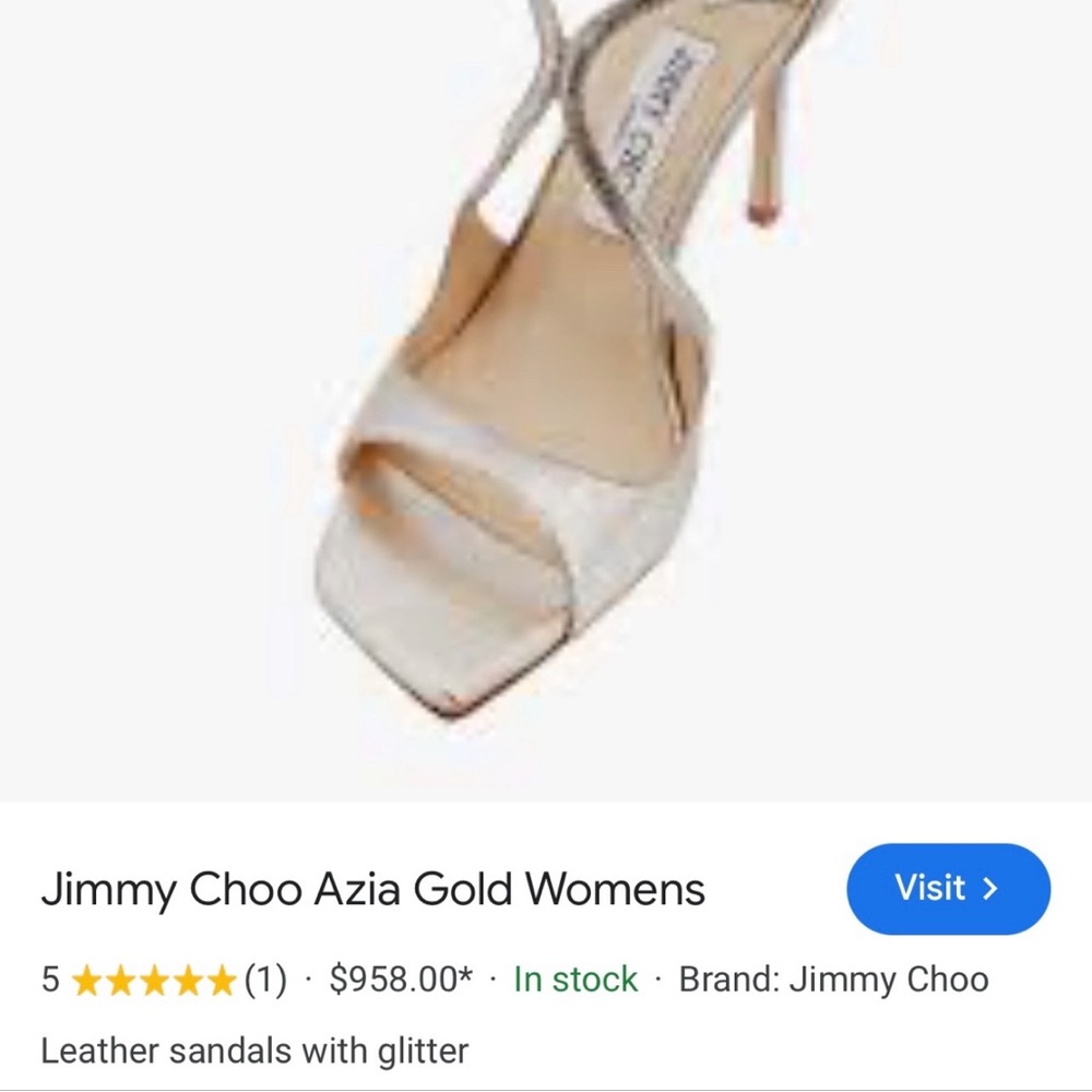 NWOT Jimmy Choo Azia 110 heels